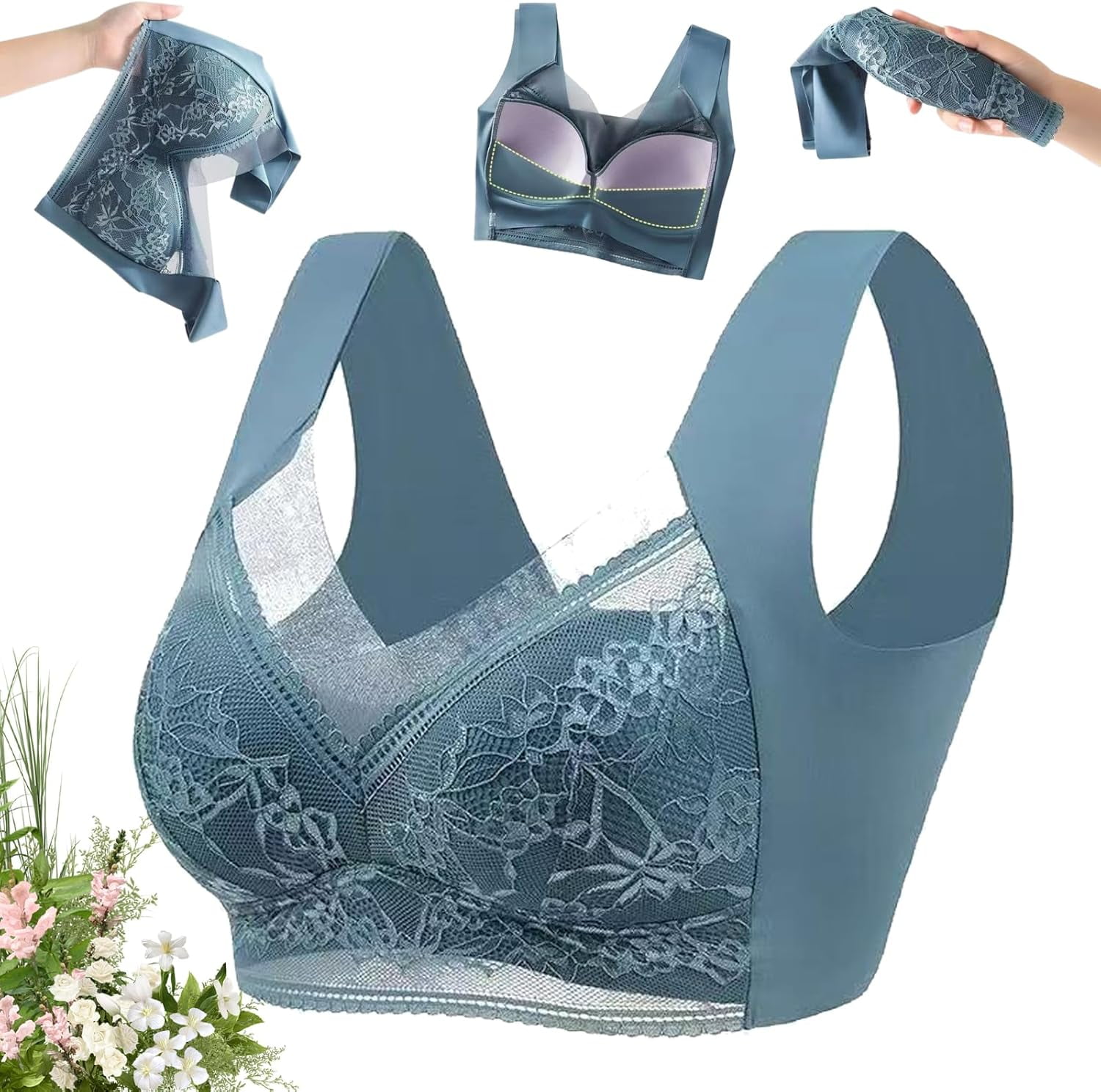 Jeadora Bras for Older Women Lace #39 s Large Sized Vest Without Steel Rims Jeadora Bras for Older Women Lace #39 s Large Sized Vest Without Steel Rims