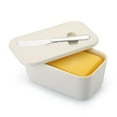 thumbnail image 1 of Jeaker Butter Dish With Lid for Countertop and Refrigerator Door Shelf,  Plastic Butter Holder Tray Container with Butter Knife, 1 of 8