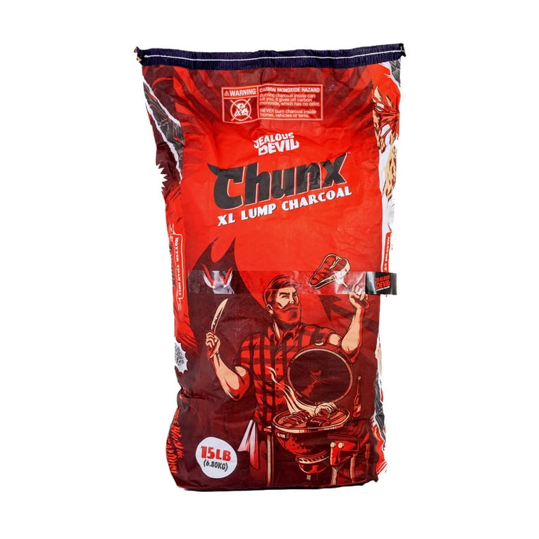 Jealous Devil Chunx XL - 15 lbs Natural Hardwood Lump Charcoal