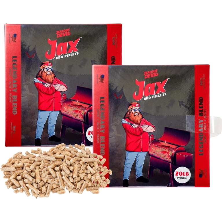 Jealous Devil Jax Legendary Blend BBQ Pellets 2 Pack - Made from