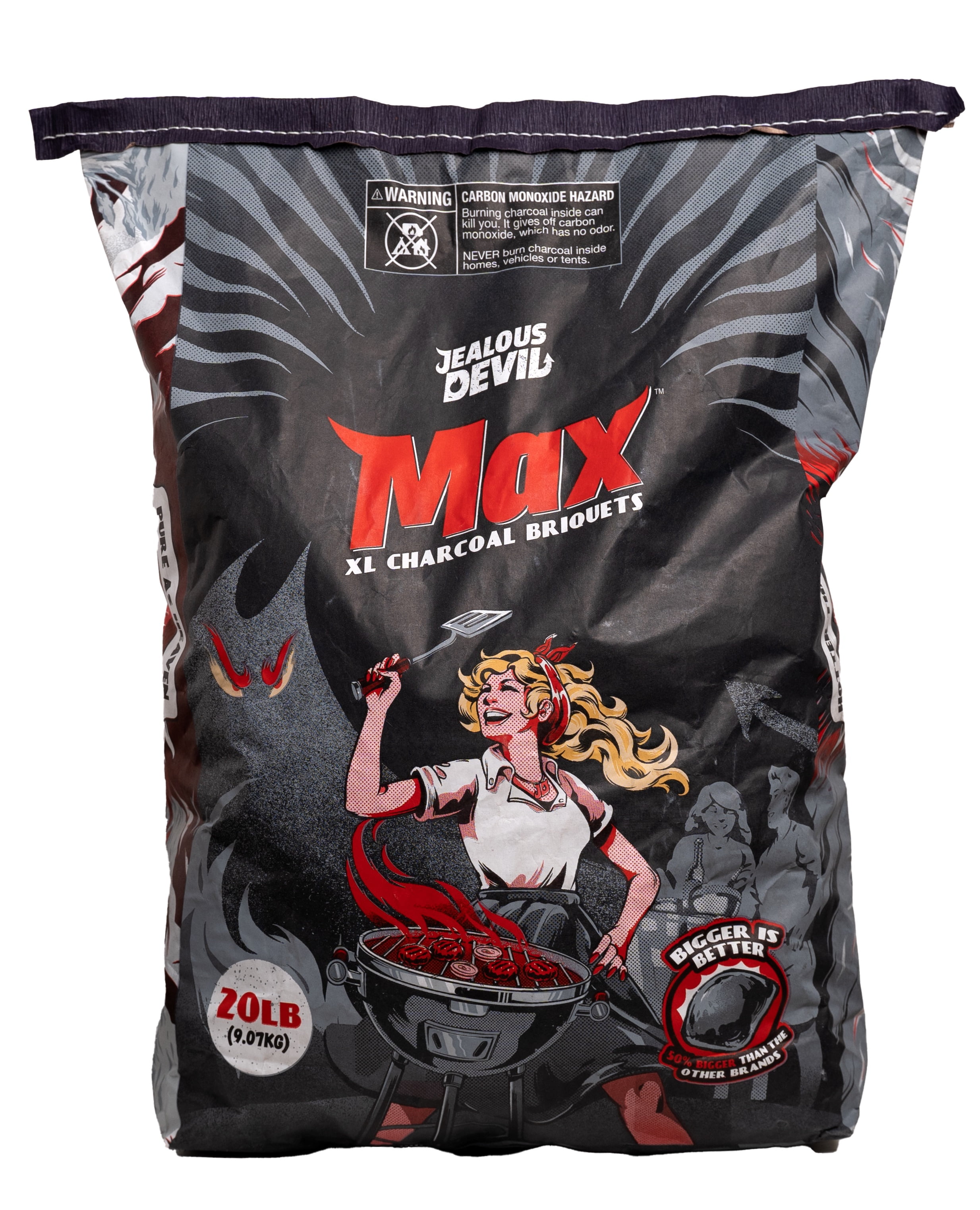Jealous Devil 20 lbs Extra-Large Hardwood Charcoal Briquettes