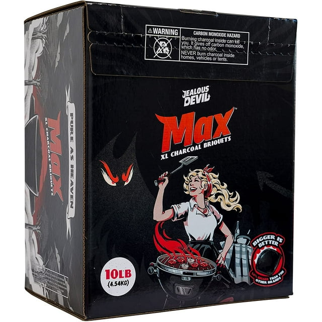 Jealous Devil Max XL All Natural Charcoal Pillow Briquettes, 10 lbs