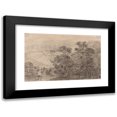 thumbnail image 1 of Jean-Antoine Linck 14x11 Black Modern Framed Museum Art Print Titled - Sunset Above a Mountain Lake (1820S-1830s), 1 of 5