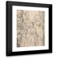 thumbnail image 1 of Jean-Antoine Watteau 19x24 Black Modern Framed Museum Art Print Titled - The Clothes Are Italian (1715-16), 1 of 5