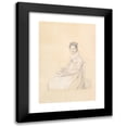 thumbnail image 1 of Jean Auguste Dominique Ingres 11x14 Black Modern Framed Museum Art Print Titled - Madame Alexandre Lethiere, Nee Rosa Meli, and Her Daughter, Letizia (1815), 1 of 5