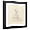 thumbnail image 1 of Jean Auguste Dominique Ingres 12x14 Black Modern Framed Museum Art Print Titled - Portrait of Mme Paul Meurice (1843), 1 of 1