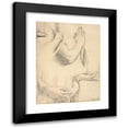 thumbnail image 1 of Jean Auguste Dominique Ingres 15x18 Black Modern Framed Museum Art Print Titled - Study of Hands (1842), 1 of 5