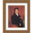thumbnail image 1 of Jean Auguste Dominique Ingres 2x Matted 20x24 Gold Ornate Framed Art Print 'Jacques Marquet, Baron de Montbreton de Norvins', 1 of 2