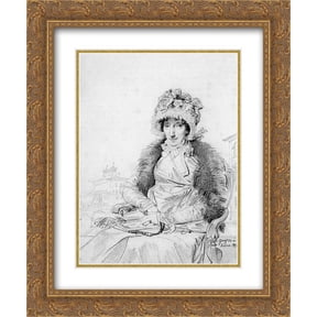 Jean Auguste Dominique Ingres 2x Matted 20x24 Gold Ornate Framed Art Print 'Mrs John Mackie, born Dorothea Sophia de Champs'