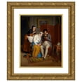 thumbnail image 1 of Jean-Augustin Franquelin 12x14 Gold Ornate Wood Frame and Double Matted Museum Art Print Titled - Reading to the Convalescent (C. 1827), 1 of 4