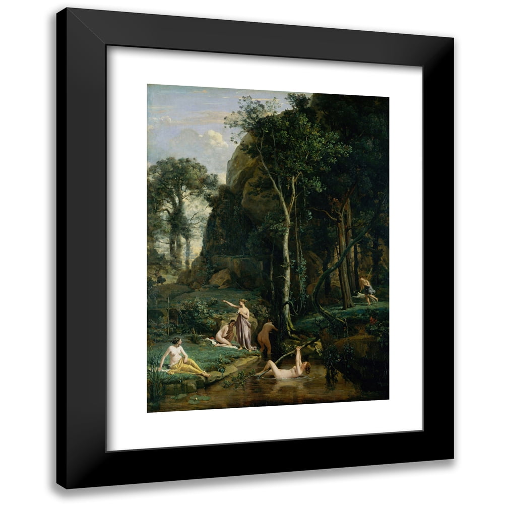 Jean-Baptiste-Camille Corot 14x18 Black Modern Framed Museum Art Print ...