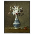 Jean Baptiste ChardinA Vase Of Flowers Canvas Wall Art by Art Remedy