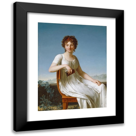 Jean-Baptiste-François Desoria 15x18 Black Modern Framed Museum Art Print Titled - Portrait of Constance Pipelet (1797)