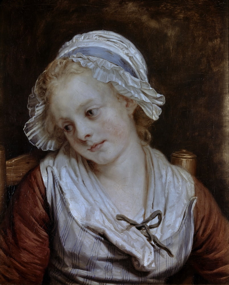 Jean-Baptiste Greuze (1725-1805) French School Canvas Art - (24 x 36)