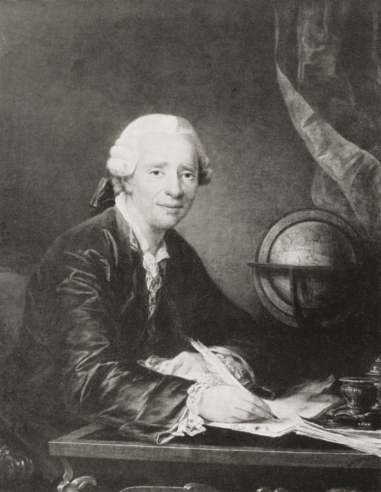Jean-Baptiste Le Rond Dalembert 1717 Canvas Art - Ken Welsh Design Pics (24 x 32)