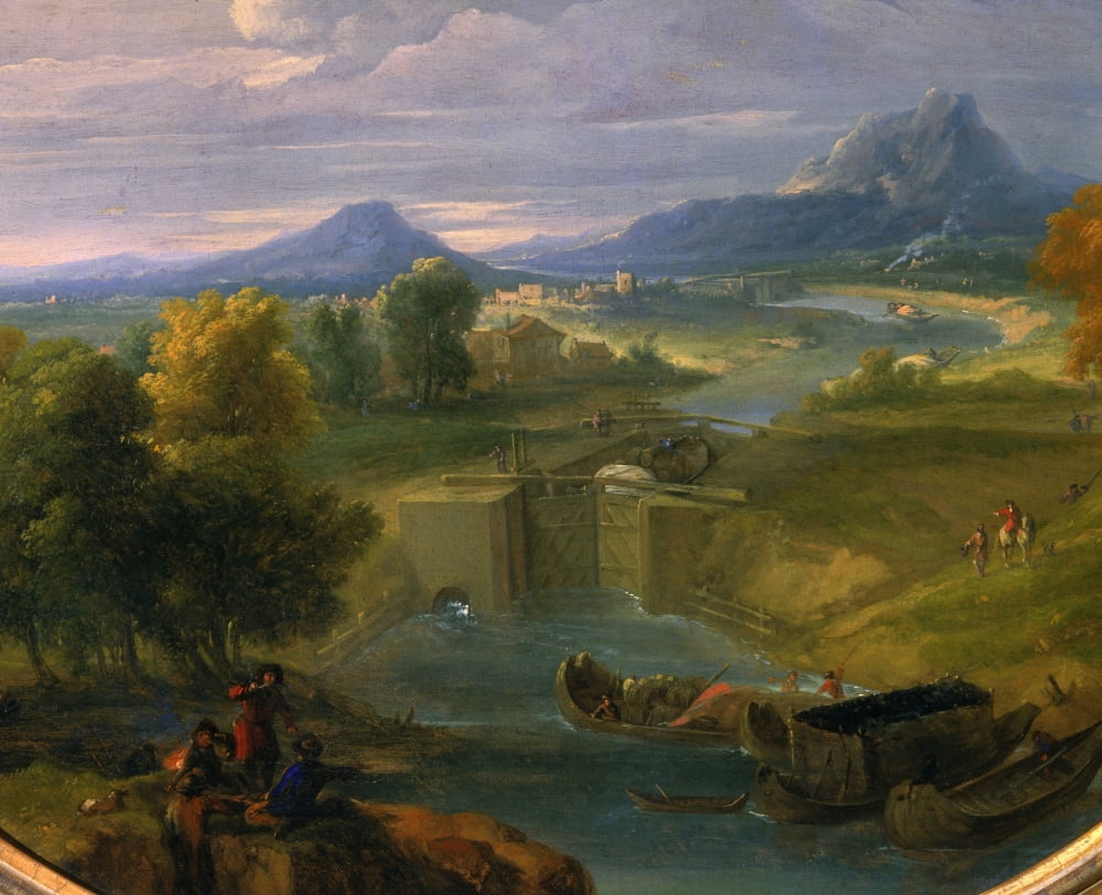 Jean Baptiste Martin (1659-1735) French School Canvas Art -  (24 x 18)