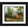 thumbnail image 1 of Jean-Baptiste Oudry 18x15 Black Ornate Wood Framed Double Matted Museum Art Print Titled - The Dog Carriyng&nbsp;His Dinner to His Master (1751), 1 of 5