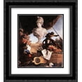 thumbnail image 1 of Jean Baptiste Oudry 2x Matted 20x22 Black Ornate Framed Art Print 'Allegory of Europe', 1 of 2