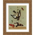 thumbnail image 1 of Jean Baptiste Oudry 2x Matted 20x24 Gold Ornate Framed Art Print 'Nature morte avec oiseux morts et cerises', 1 of 2