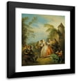 thumbnail image 1 of Jean-Baptiste Pater 15x18 Black Modern Framed Museum Art Print Titled - Le Colin-Maillard (Blind Man's Buff) (C.1730-1733), 1 of 5