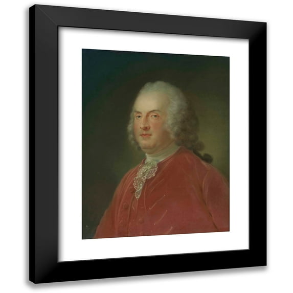 Jean-Baptiste Perronneau 15x18 Black Modern Framed Museum Art Print Titled - Portrait De Jacob Boreel Jansz.