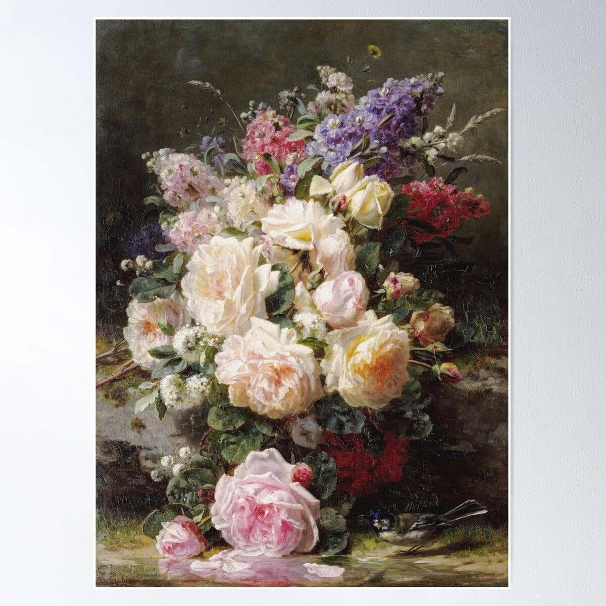 Poster Ou Toile D'art Jean-Baptiste Robie - Composition Avec Personnages - Style Classique - Fabriqué En Italie