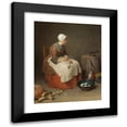 thumbnail image 1 of Jean-Baptiste-Siméon Chardin 20x24 Black Modern Framed Museum Art Print Titled - The Kitchen Maid (1738), 1 of 5