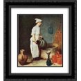 thumbnail image 1 of Jean Baptiste Simeon Chardin 2x Matted 20x24 Black Ornate Framed Art Print 'The Cellar Boy', 1 of 2