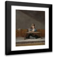 thumbnail image 1 of Jean Baptiste Vanmour 15x18 Black Modern Framed Museum Art Print Titled - Turkish Woman at Her Embroidery Frame (C. 1720 - C. 1737), 1 of 5