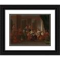 thumbnail image 1 of Jean Baptiste Vanmour 18x15 Black Ornate Wood Framed Double Matted Museum Art Print Titled - Banquet of Distinguished Turkish Women (C. 1720 - C. 1737), 1 of 5