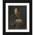 thumbnail image 1 of Jean-Baptiste van Loo 12x14 Black Ornate Wood Framed Double Matted Museum Art Print Titled: Portrait of William Murray, 1st Earl of Mansfield (1705-1793), Holding a Book and a Quill, 1 of 5