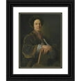 thumbnail image 1 of Jean-Baptiste van Loo 15x18 Black Ornate Wood Framed Double Matted Museum Art Print Titled - Portrait of William Murray, 1st Earl of Mansfield (1705-1793), Holding a Book and a Quill, 1 of 5