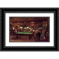 thumbnail image 1 of Jean Beraud 2x Matted 24x20 Black Ornate Framed Art Print 'Le Billard', 1 of 2