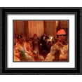 thumbnail image 1 of Jean Beraud 2x Matted 24x20 Black Ornate Framed Art Print 'Personnages', 1 of 2