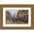 thumbnail image 1 of Jean Beraud 2x Matted 24x20 Gold Ornate Framed Art Print 'La Rue de la Paix', 1 of 2