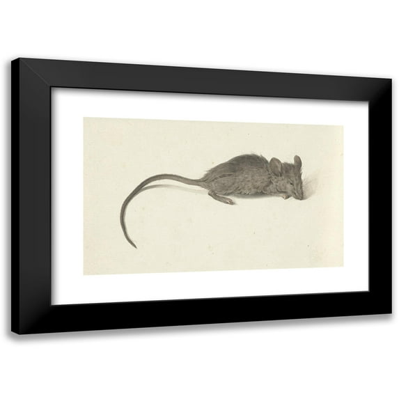 Jean Bernard 14x10 Black Modern Framed Museum Art Print Titled - Muis, to the Right (1775 - 1833)