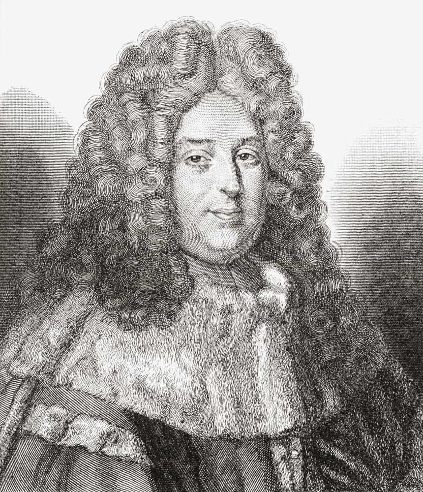 Jean Bouhier 1673 - 1746 French Magistrate Jurisconsultus Historian Translator Bibliophile And Scholar From Les Heures Libres Published 1908 Canvas Art - Ken Welsh Design Pics (26 x 30)