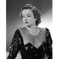 thumbnail image 1 of Jean Brooks Portrait in Black Sequin Dress with Sheer Top and Gem Necklace Photo Print (8 x 10), 1 of 1