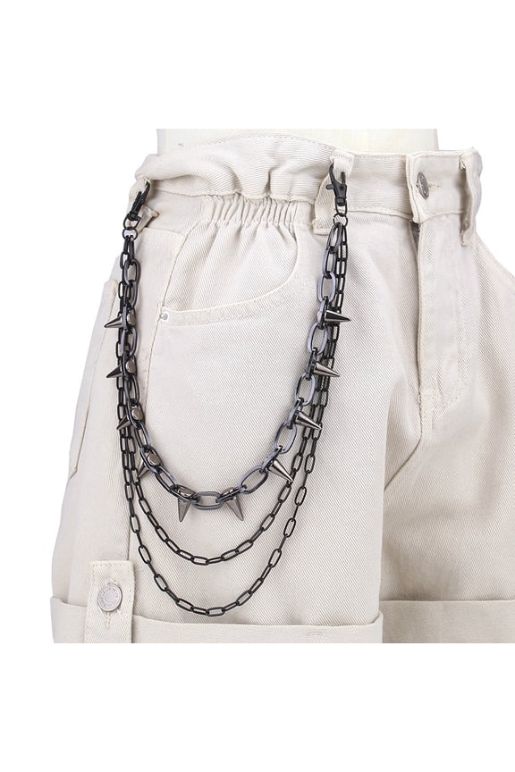 Jean Chain Belt Wallet Chain Key Chainfor Men Women Pants Chain's Pocket Vintage Hip Hop for Men Women Punk Trousers for Biker Goth Accessories