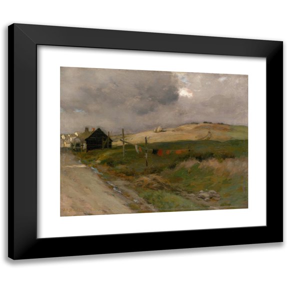 Jean Charles Cazin 14x12 Black Modern Framed Museum Art Print Titled - Landscape (C. 1895)