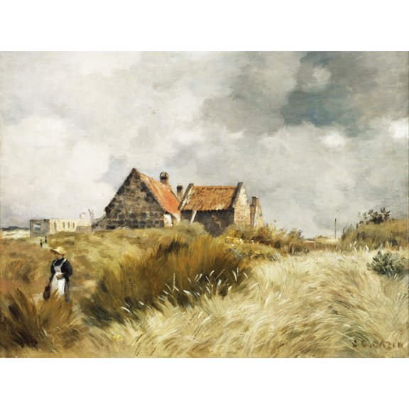 Jean Charles Cazin Cottage In The Dunes Extra Large Art Print Wall Mural Poster Premium XL
