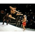 thumbnail image 1 of Jean-Claude Van Damme Kickboxer Barechested in Action 24x36 HD Aluminum Wall Art, 1 of 1