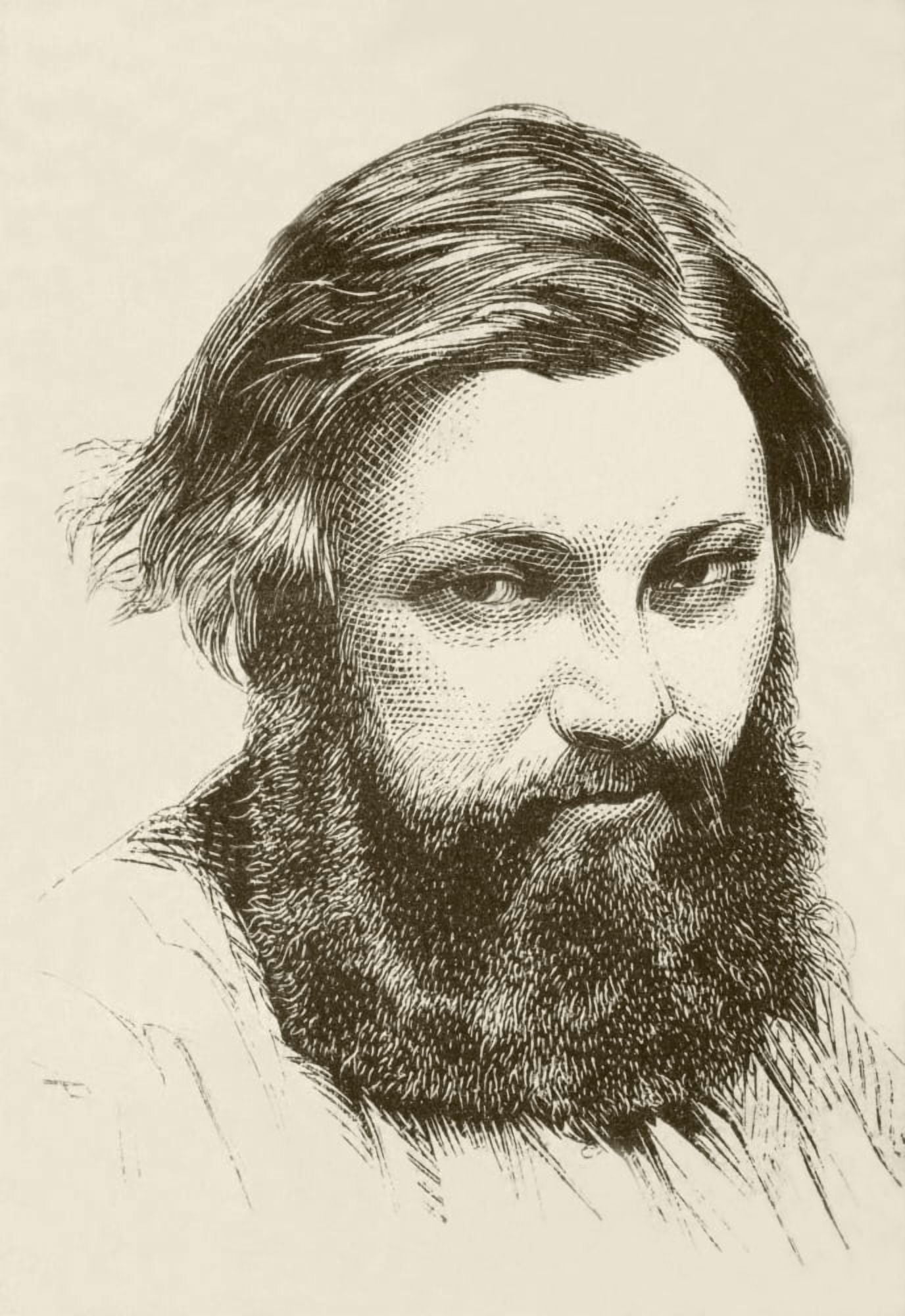Jean Dsir Gustave Courbet 1819 To 1877 French Artist From A 19Th Century Illustration Canvas Art - Ken Welsh Design Pics (12 x 17)