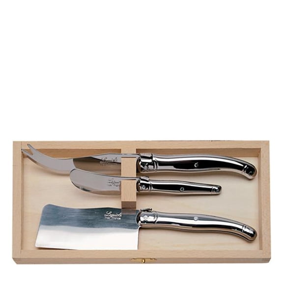 Jean Dubost Laguiole 3pc Cheese Set, Multicolor