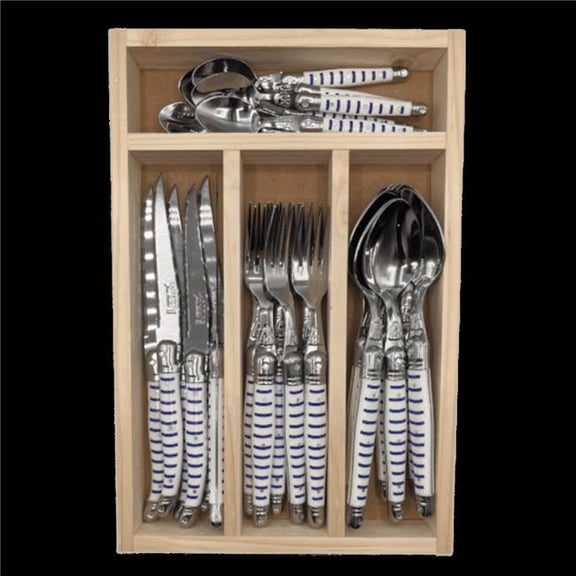 Jean Dubost JD07-15200 Mariniere Flatware Set - 24 Piece