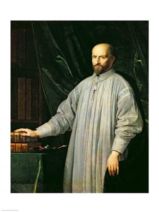 Jean Duvergier de Hauranne Canvas Art - Philippe De Champaigne (18 x 24)