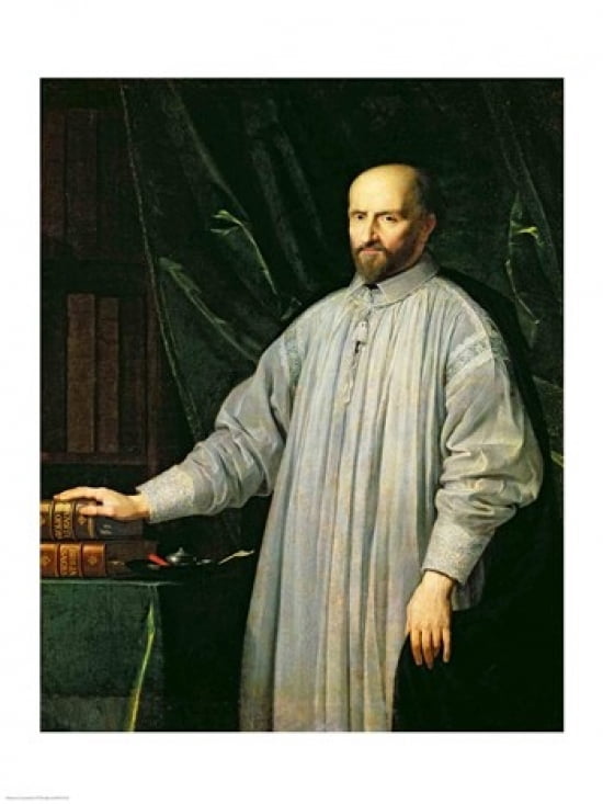 Jean Duvergier de Hauranne Canvas Art - Philippe De Champaigne (24 x 36)