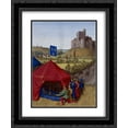 thumbnail image 1 of Jean Fouquet 2x Matted 20x24 Black Ornate Framed Art Print 'Death of Bertrand du-Guesclin', 1 of 2