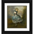 thumbnail image 1 of Jean-Frédéric Schall 20x23 Black Ornate Framed Double Matted Museum Art Print Titled: Mademoiselle Duthe Dancing (Rosalie Gerard, 1752-1820), 1 of 5