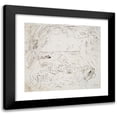 thumbnail image 1 of Jean-François Millet 13x12 Black Modern Framed Museum Art Print Titled - Sketch of a Sea View With&nbsp;Boat (1871), 1 of 5